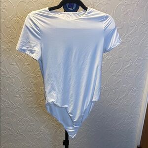 White Short Sleeve Bodysuit